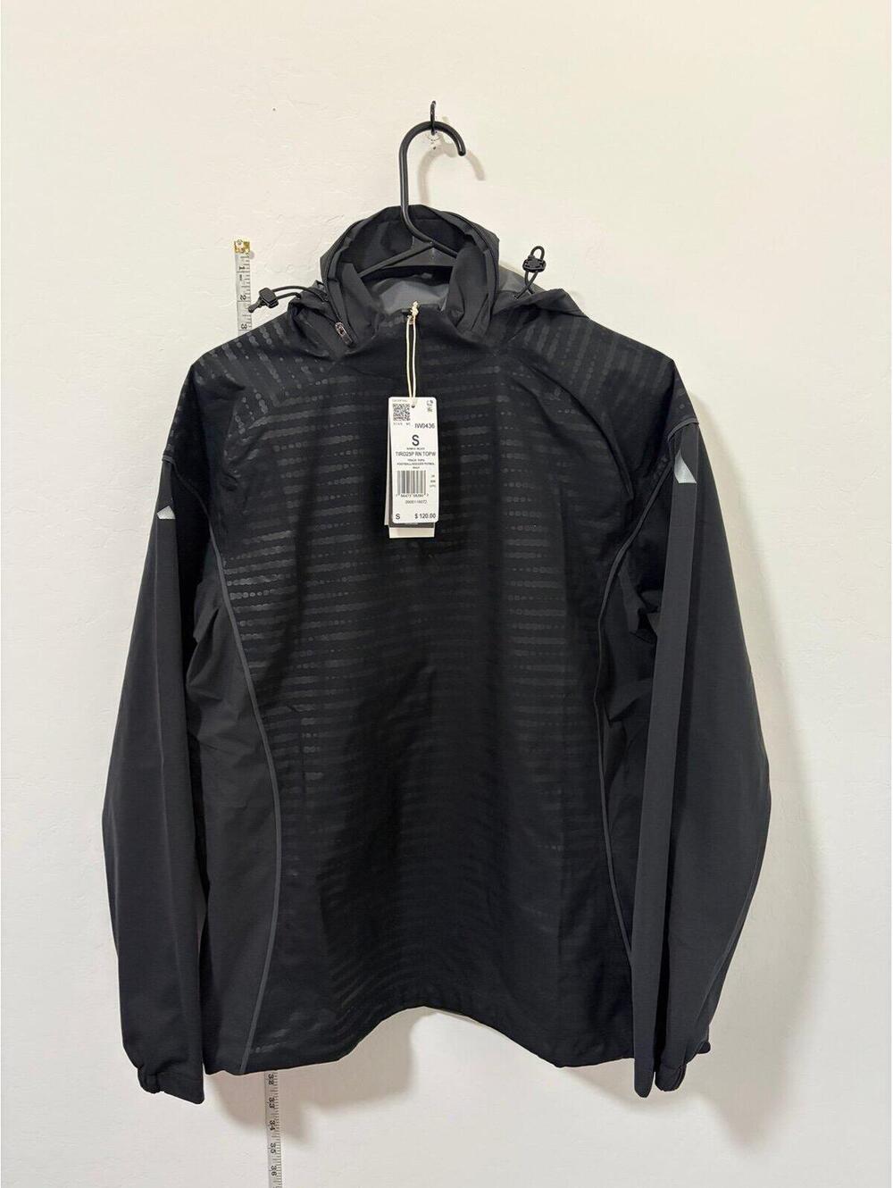 New $120 Adidas Quarter zip Light weight Waterproof Rain Jacket - Womens Small